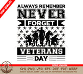 Military Tribute SVG Digital Download | Always Remember Never Forget | | Military Tribute SVG Digital Download